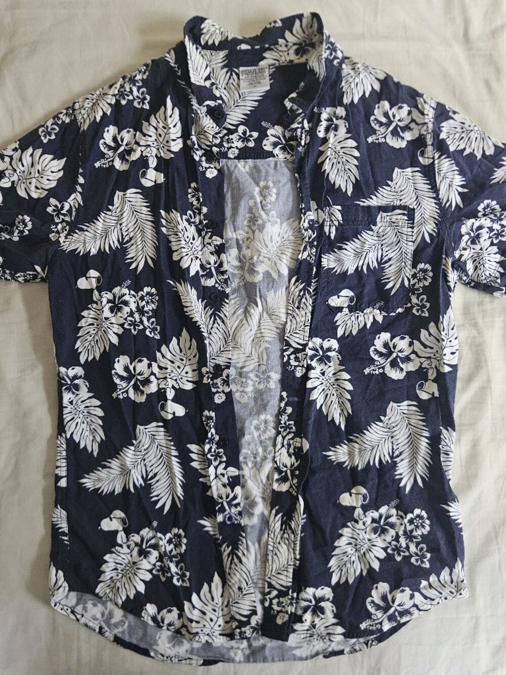 Snoopy Hawaiian Button-Down